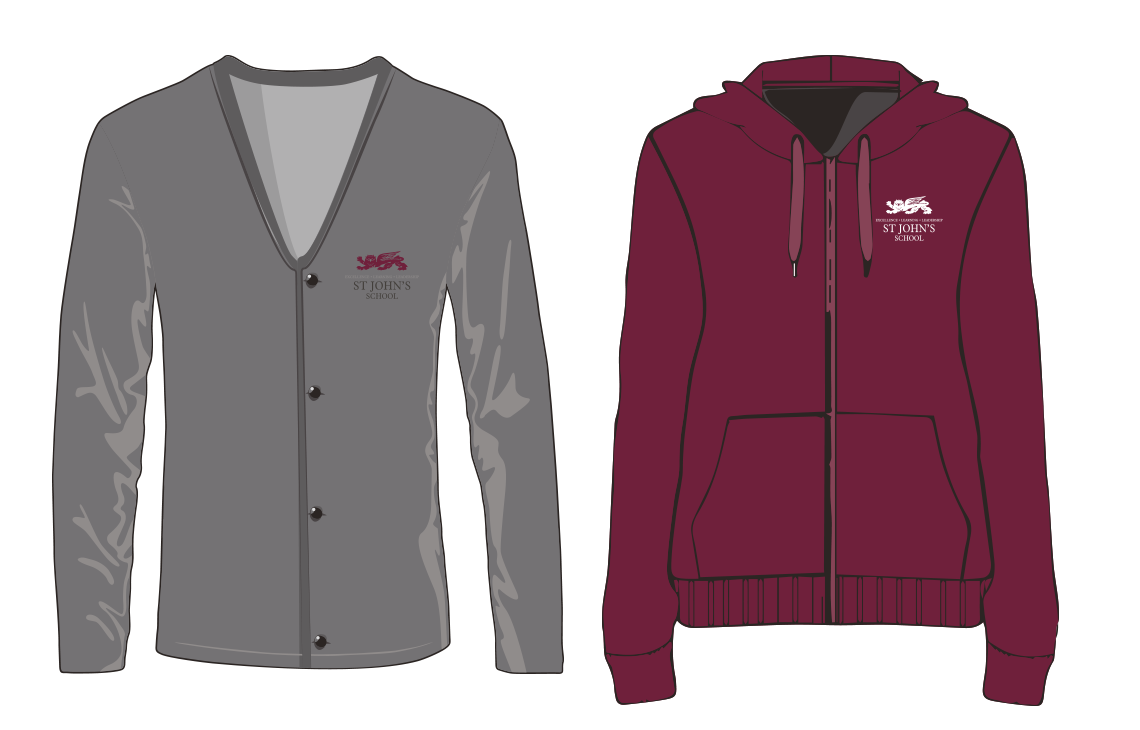 Cardigan & hoodie graphic